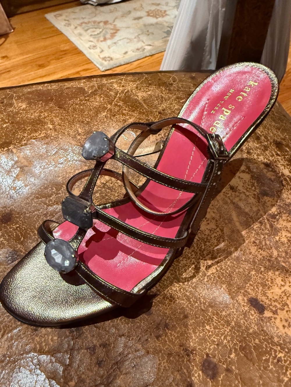 Kate Spade New Gem strappy heel size 7B